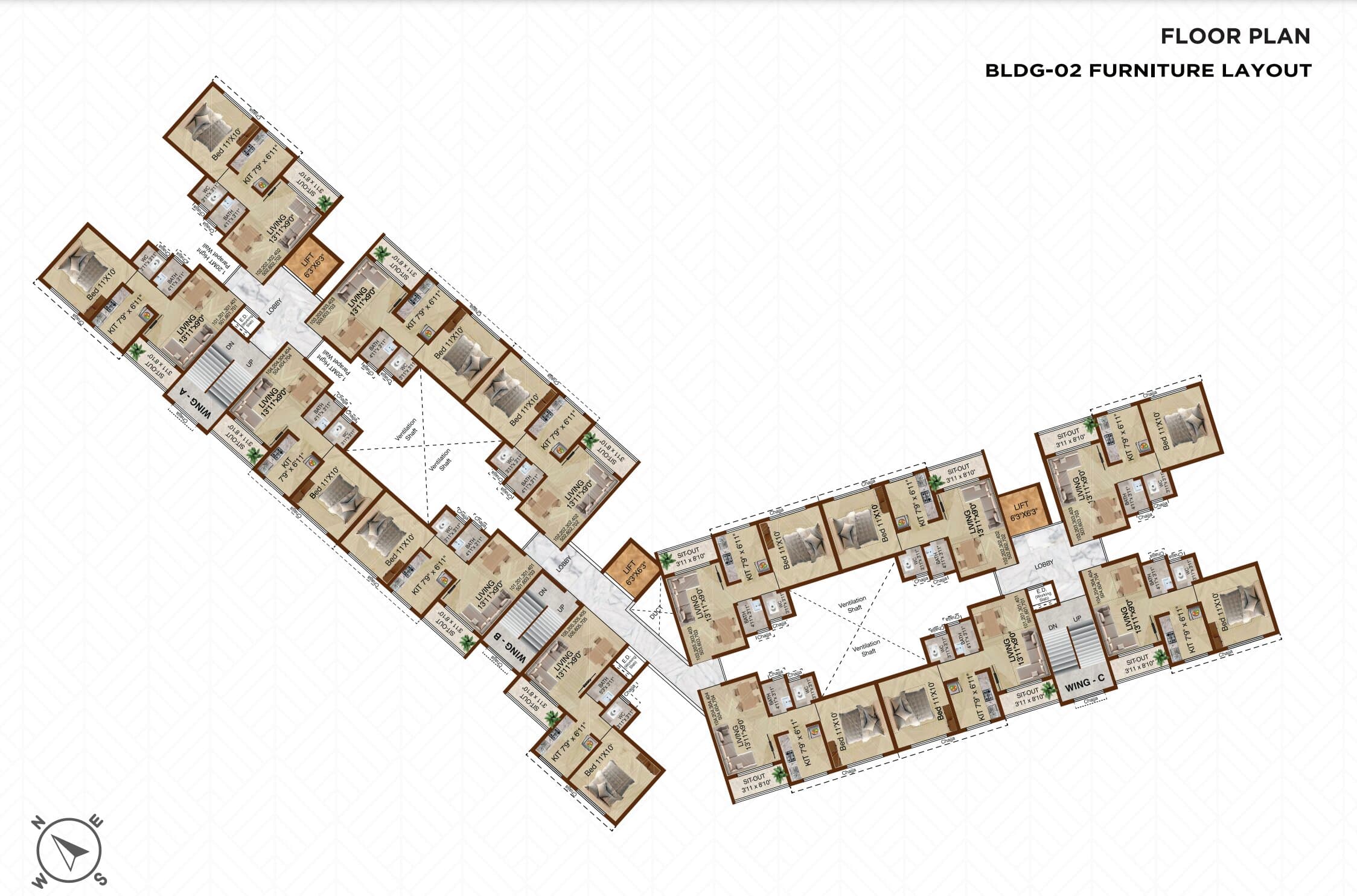 BLDG-2 Furniture Layout